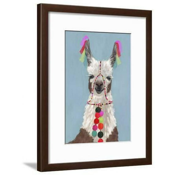 Adorned Llama I, Animals Framed Art Print Wall Art by Victoria Borges Sold by Art.Com