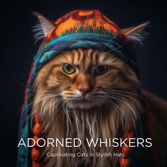Adorned Whiskers: Captivating Cats in Stylish Hats, (Paperback)