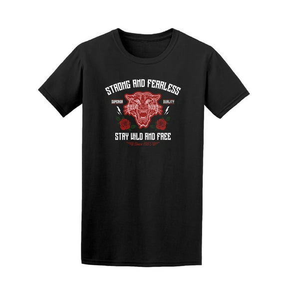 Adornment Patch Flowers Tiger Tee Men's -Image by Shutterstock