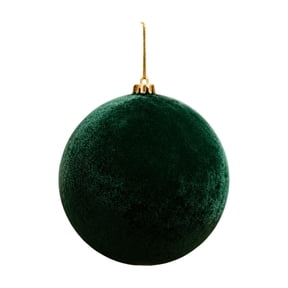 Adornos Para Arbol De Navidad, Shatterproof Big Red Ball Ornament, Soft Oversized Commercial Hanging Velvet Christmas Decor for Mall, Hotel, Staircase