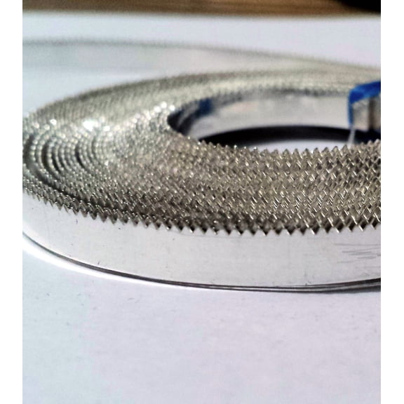 Adornville 925 Sterling Silver Serrated Bezel Wire 28 Gauge x 1/8" x 12 Inches 3.18mm x 0.33mm (.125" x .013") by EAM Jewelry Design & Supply, LLC