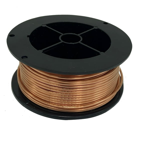 Adornville™ ROUND Dead Soft COPPER Wire 99.9% Pure 14 Gauge .064" (1.63mm) x 80 Feet 1lb by EAM Jewelry Design & Supply, LLC