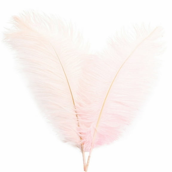 Adpan 1-Bunch Colorful Ostrich Feathers 32cm For Wedding Decor Stage Costumes All-Season Artificial Flowers Event Multi-Color, A