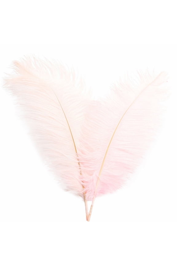 Adpan 1-Bunch Colorful Ostrich Feathers 32cm For Wedding Decor Stage Costumes All-Season Artificial Flowers Event Multi-Color, A