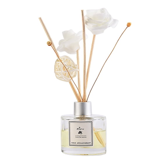 Adpan 50ML Glass Bottle Scented Oil Diffuser With Natural Sticks For Home Aromatherapy Room Decor All-Season Essential Oil Dispenser Indoor Decor Clear, M