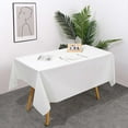 thumbnail image 1 of Adpan 54 x 73 in Plastic Tablecloth Disposable Rectangle Table Cover for Parties,Smooth Decorative Table Cloth,54x73.6In,White, 1 of 6