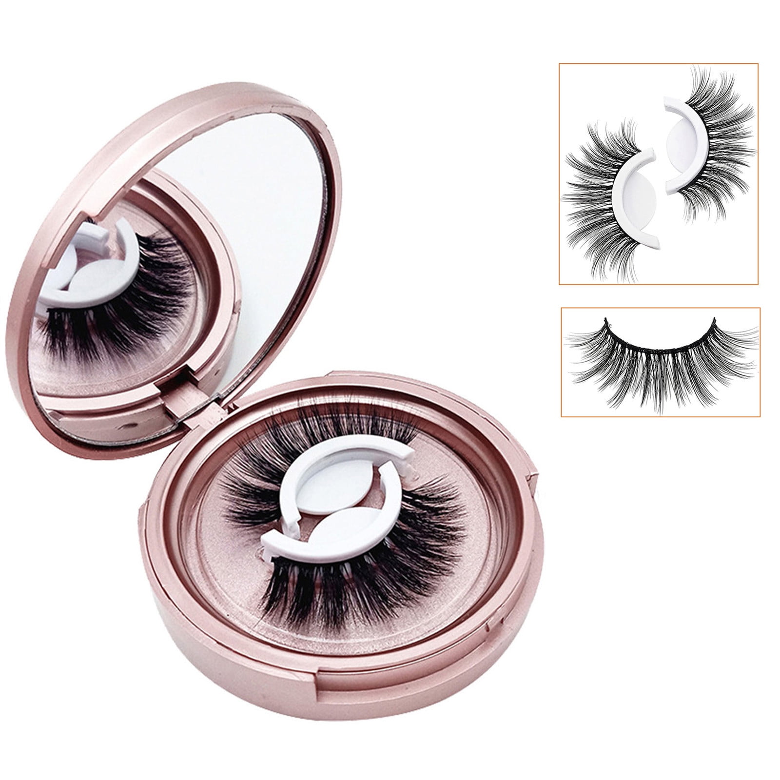 Adpan Eyelashes Reusable Self Adhesive Eyelashes Without Glue Natural