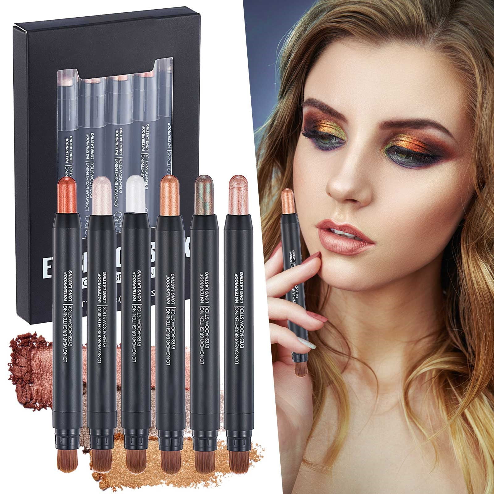 Adpan Eyeshadow 1X DoubleEnded Eyeshadow Pencil Set (6Pc)