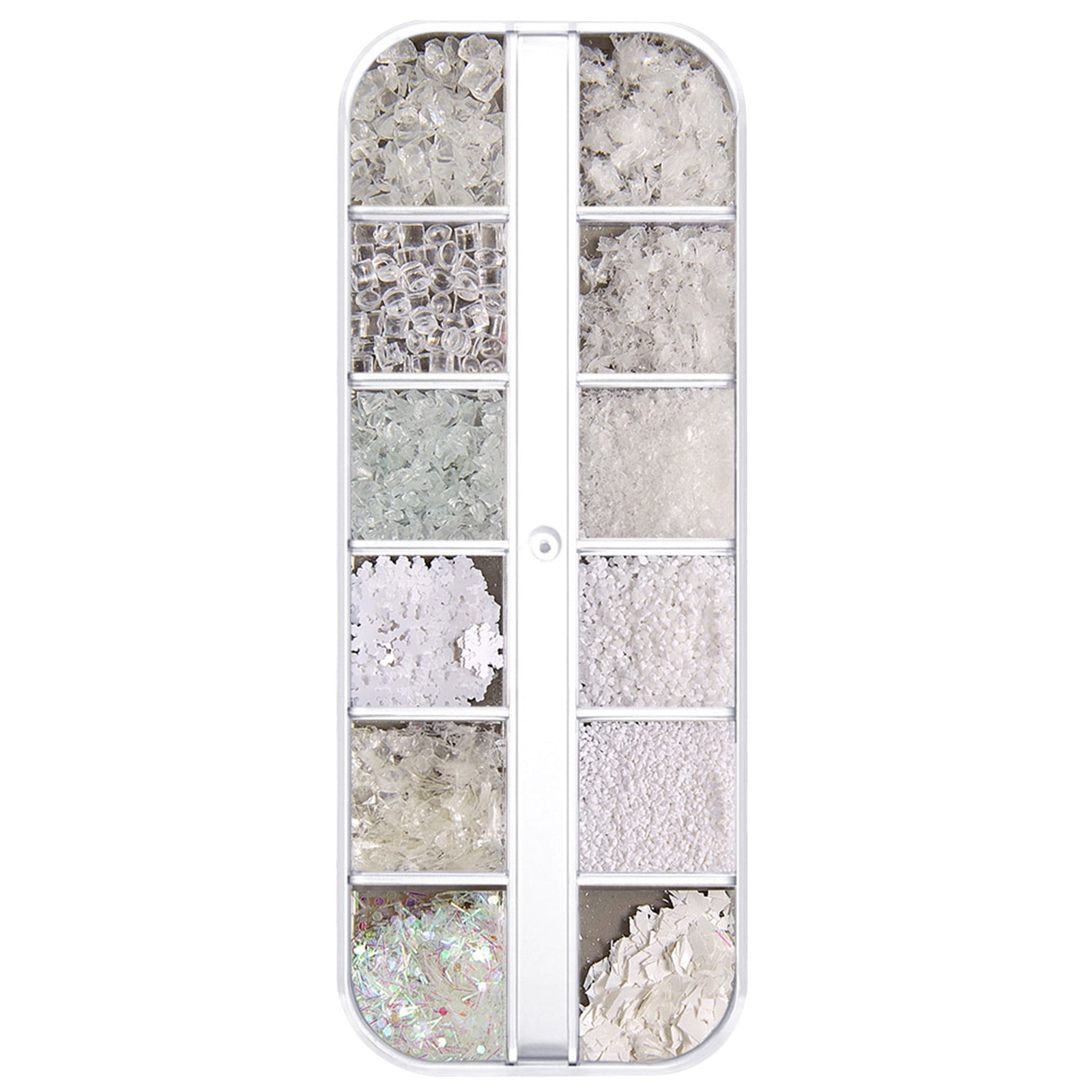 Adpan Nail Stickers Christmas Nail Sequins Irregular Colors Nail Art