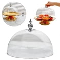 thumbnail image 1 of Adpan Round Dome Cake Stand Cover Clear Food Display Cloche Versatile Serving Dish Lid for Kitchen Camping Wedding Home Decor,7.7x7.7In,B, 1 of 5