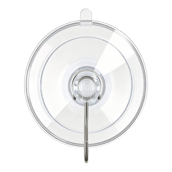 Adpan Suction Cup Hooks Wall Clear Suction Cups with Stainless Hooks Reusable Removable Metal Hooks Window Hangers for Glass Wall Towel Hangers Supplies Bathroom Glass