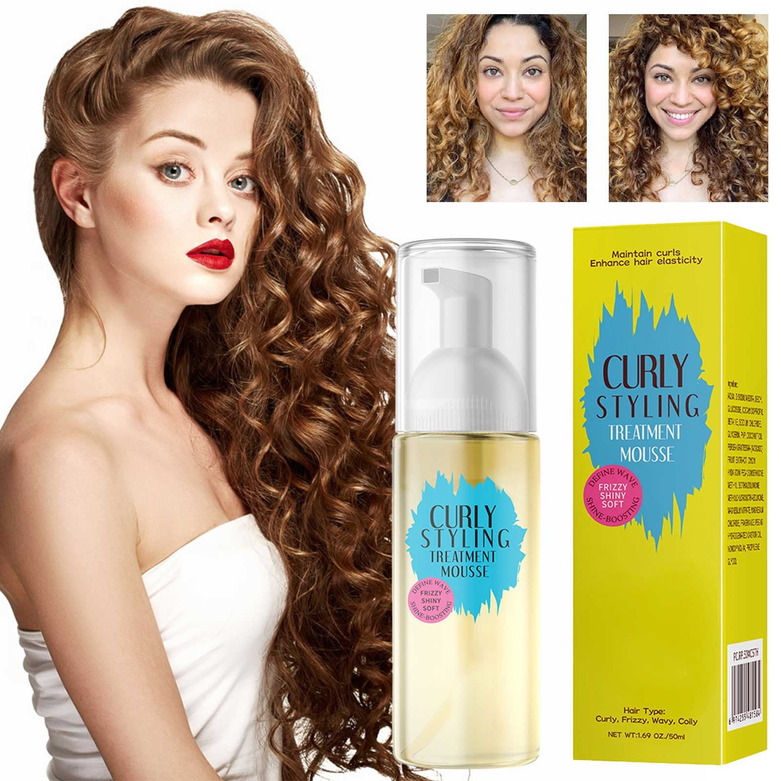 Adpan on Sale! Curly Hair Products for Men Flexible Hold Coconut Milk