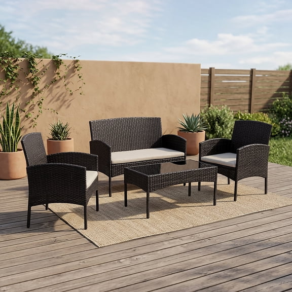 Adreanne 4pcs Deep Seating Set