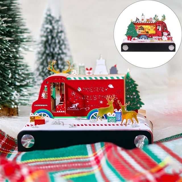 Adreap 3D Calendar 2025 Christmas Car Time Piece Calendar 2025 DIY Tear ...