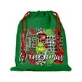Adreap Christmas Sack Large Christmas Canvas Gift Bag Reusable