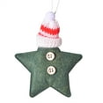 Adreap Christmas Tree Hanging Pendants Star Hanging Ornaments Fabric