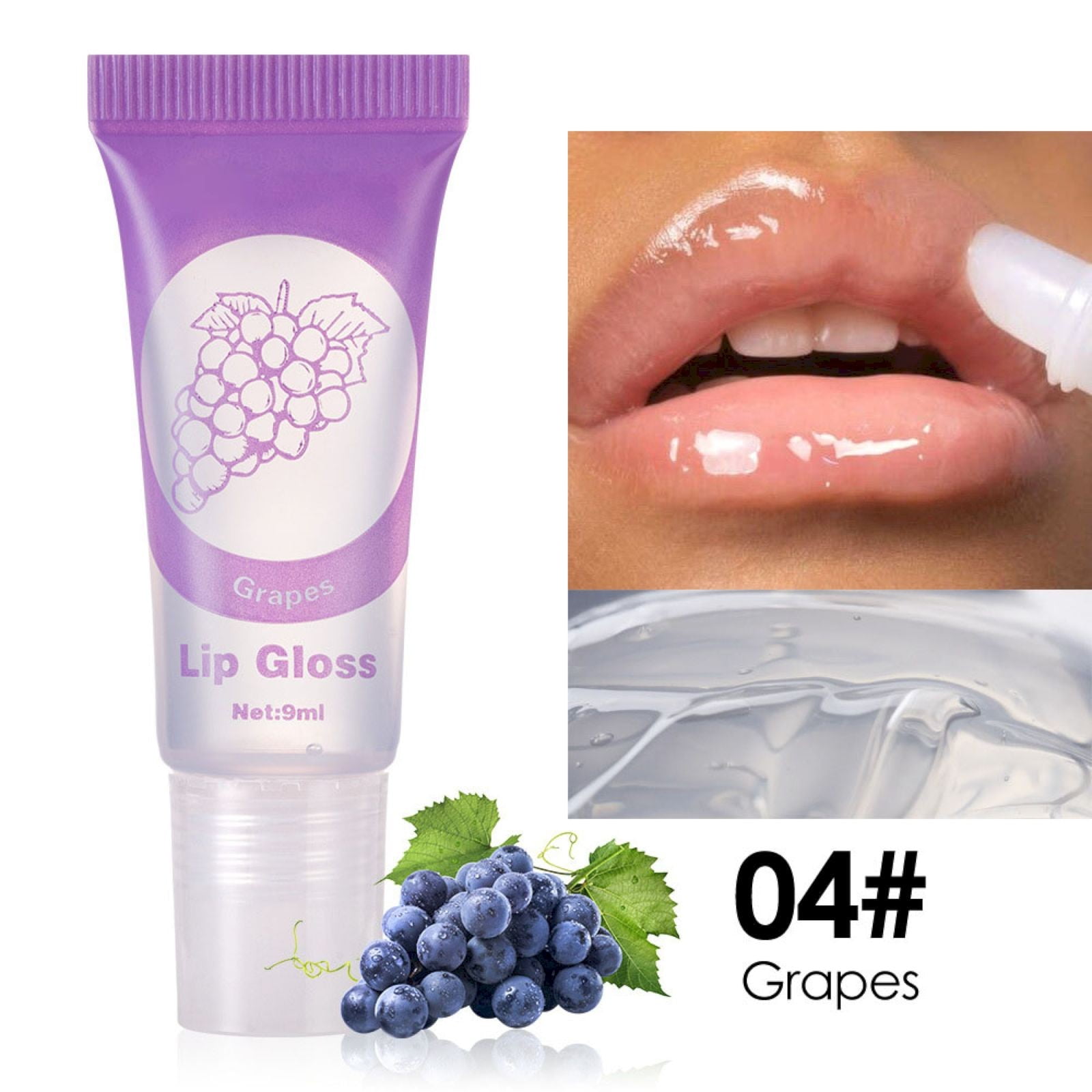 Adreap Fruit Flavored Lip Gloss Set Long Lasting Moisturizing