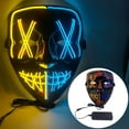 Adreap Halloween Glowing Horror Hood Cold Light Horror Hood Cheering