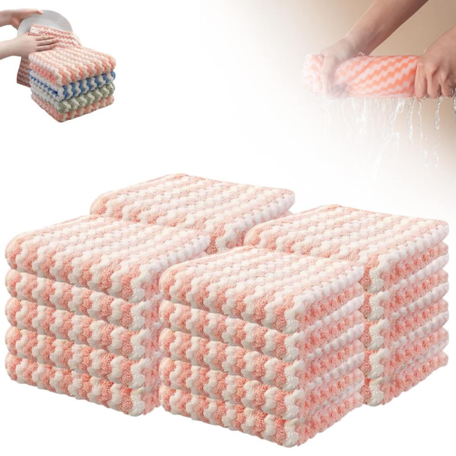 Adreap Microfiber Cleaning Cloth 5 Packs Set 2024 New Super Absorbent