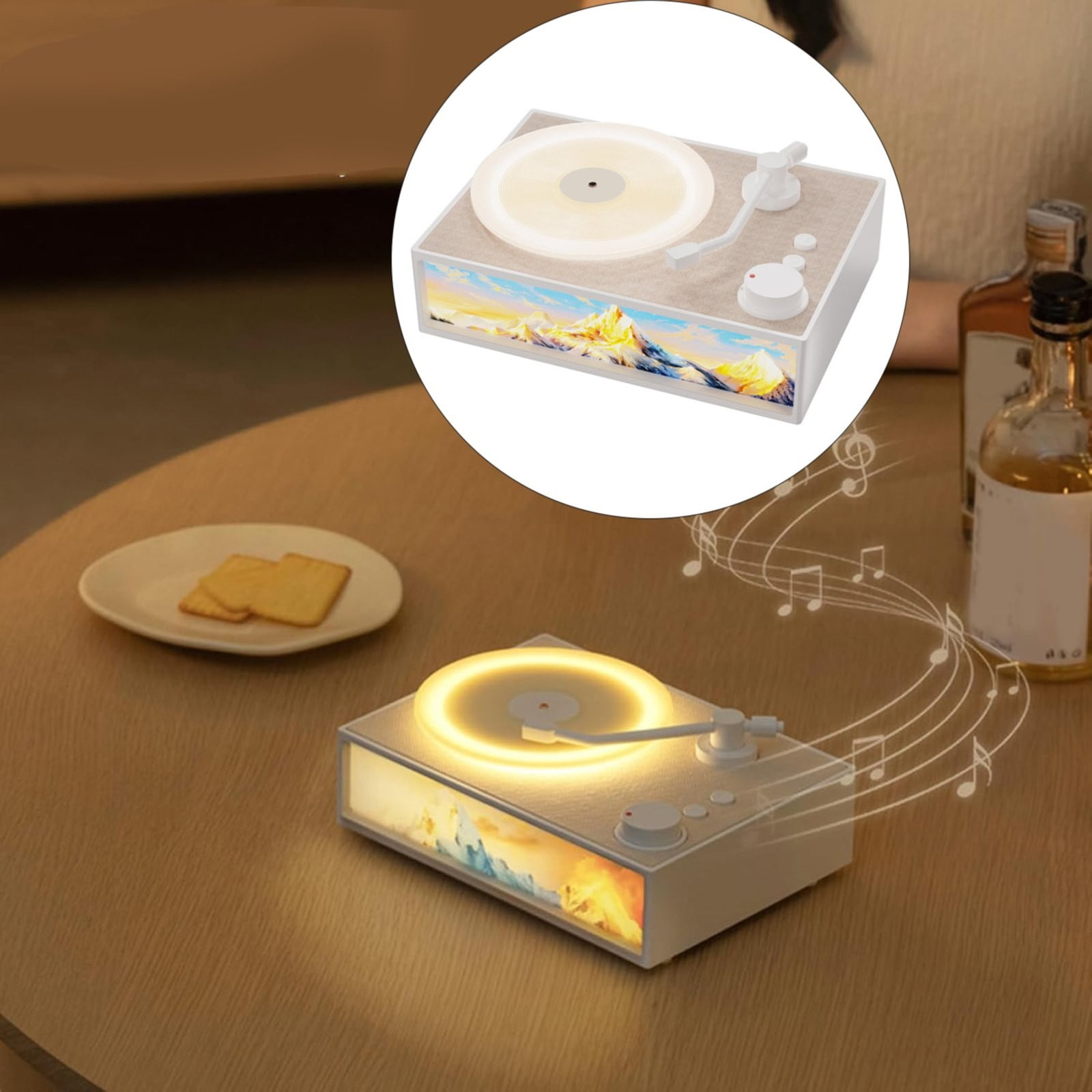 Bluetooth Speaker For Record Player Adreap Portable Bluetooth Speaker With Lights Vintage Record Player
