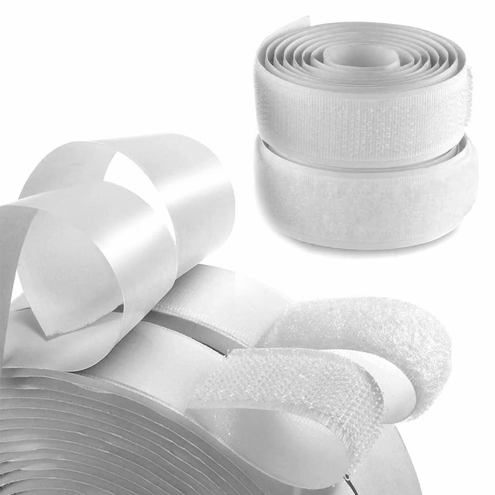 Adreap Wide Black Hook And Loop Adhesive Tape 1 Yd Length Self Sticky