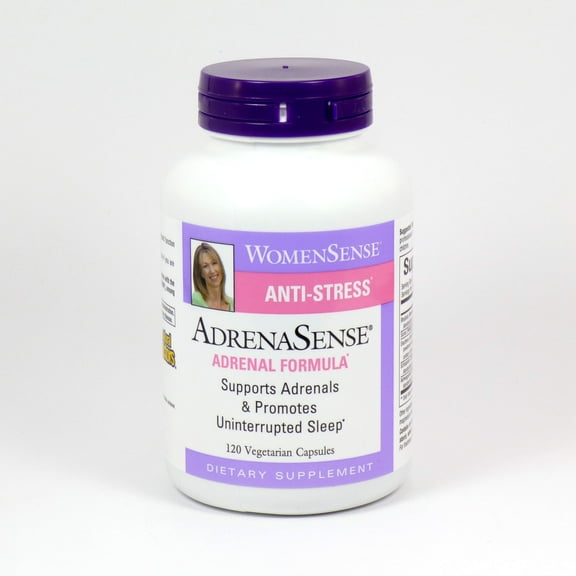 Natural Factors WomenSense AdrenaSense, Herbal Supplement for Adrenal Support and Stress Relief, Vegan, Non-GMO, 120 Capsules