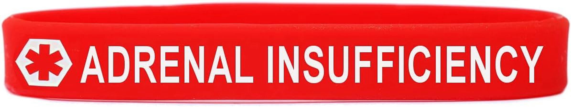 Adrenal Insufficiency LF Stainless Steel Black Medical Alert