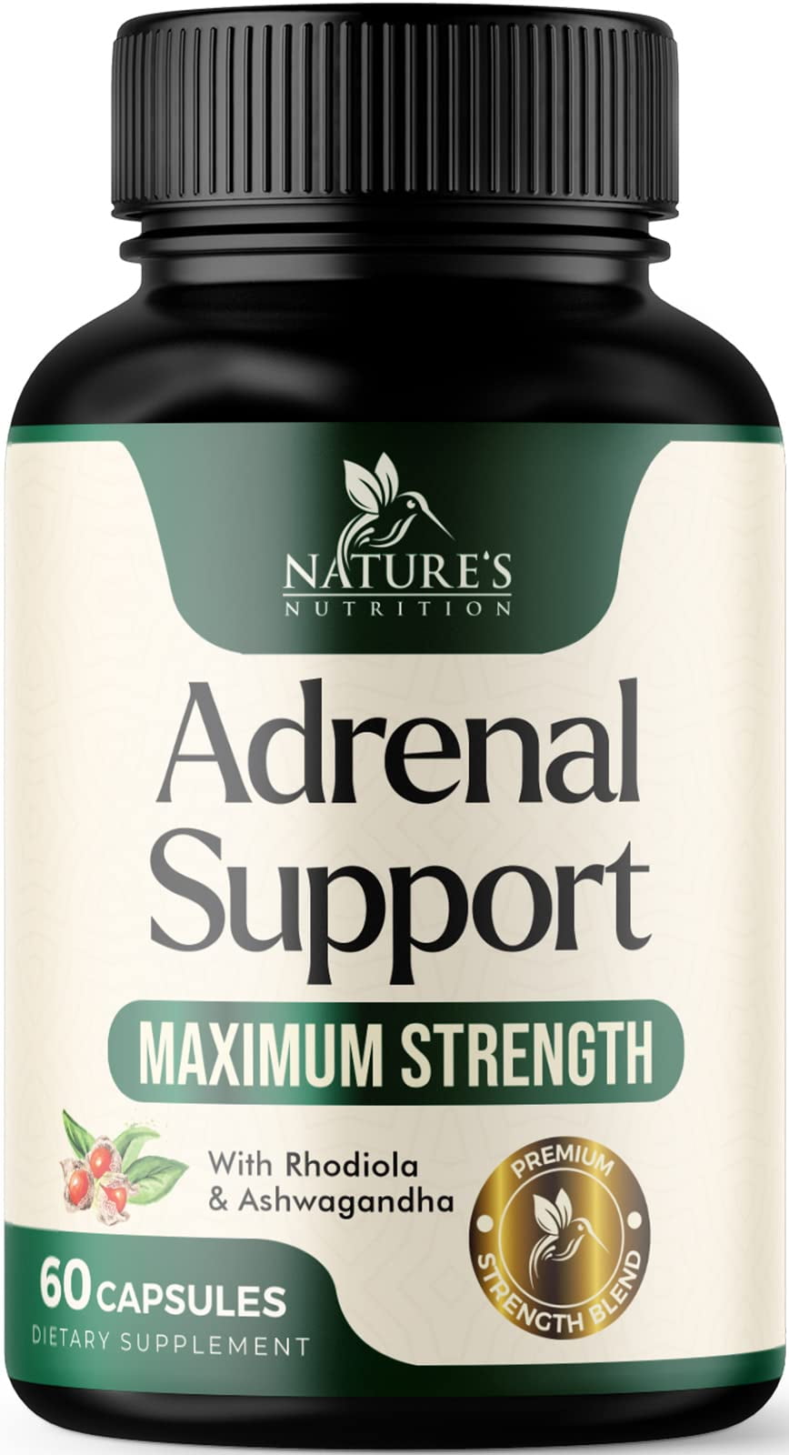 Adrenal Support Supplements & Cortisol Manager with Ashwagandha and 10