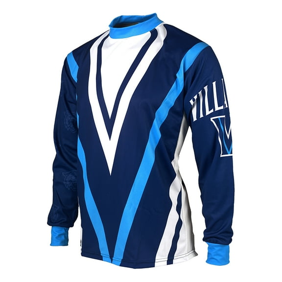 Adrenaline Promotions Villanova University Wildcats Long Sleeve Mountain Bike Jersey (Villanova University Wildcats - L)