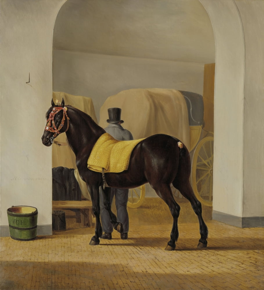 Adriaan Van Der Hoops Trotter ?¢de Rot At The Coach House Canvas Art -  (18 x 24)