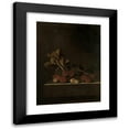 thumbnail image 1 of Adriaen Coorte 19x24 Black Modern Framed Museum Art Print Titled - A Sprig of Gooseberries on a Stone Plinth (1699), 1 of 5