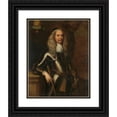 thumbnail image 1 of Adriaen Hanneman 15x18 Black Ornate Wood Framed Double Matted Museum Art Print Titled - Cornelis Van Aerssen (1600-62), Lord or Sommelsdijk, Colonel or Cavalry (1658), 1 of 5