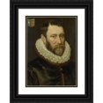 thumbnail image 1 of Adriaen Thomasz. Key 11x14 Black Ornate Wood Framed Double Matted Museum Art Print Titled: Portrait of Jacob Bas Claesz (1536-1589) (1586), 1 of 5