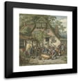thumbnail image 1 of Adriaen van Ostade 20x22 Black Modern Framed Museum Art Print Titled - Scalding the Hog (1678), 1 of 5
