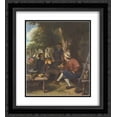 thumbnail image 1 of Adriaen van Ostade 2x Matted 20x24 Black Ornate Framed Art Print 'Resting Travellers', 1 of 2