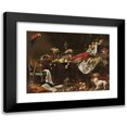 thumbnail image 1 of Adriaen van Utrecht 14x12 Black Modern Framed Museum Art Print Titled - Banquet Still Life (1644), 1 of 5