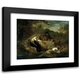 thumbnail image 1 of Adriaen van de Velde 18x15 Black Modern Framed Museum Art Print Titled - Shepherd and Shepherdess with Their Flock at a Well (1668), 1 of 5