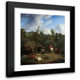thumbnail image 1 of Adriaen van de Velde 20x23 Black Modern Framed Museum Art Print Titled - The Hut (1671), 1 of 5
