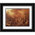 thumbnail image 1 of Adriaen van de Venne 2x Matted 24x20 Black Ornate Framed Art Print 'Adriaen van de Venne-Where There are People Money May Be Made', 1 of 2