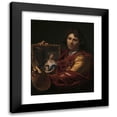 thumbnail image 1 of Adriaen van der Werff 20x24 Black Modern Framed Museum Art Print Titled - Self-Portrait with the Portrait of His Wife, Margaretha Van Rees, and Their Daughter Maria (1699), 1 of 5