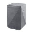 thumbnail image 1 of Adrian 20.75" Contemporary Minimalist Square Accent Table , Gray Terrazzo Finish, 1 of 9