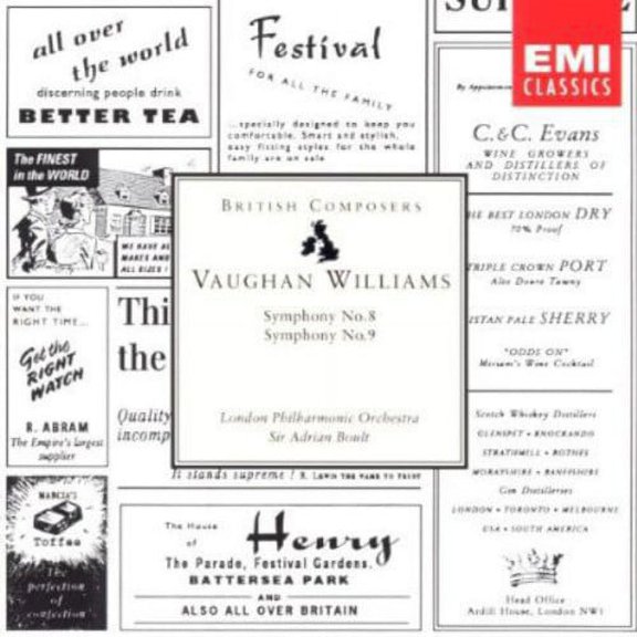 Adrian Boult - Symphony 8/9 - Classical - CD