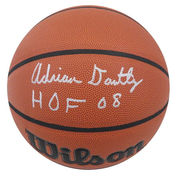 Adrian Dantley Signed Wilson Indoor/Outdoor Basketball w/HOF'08