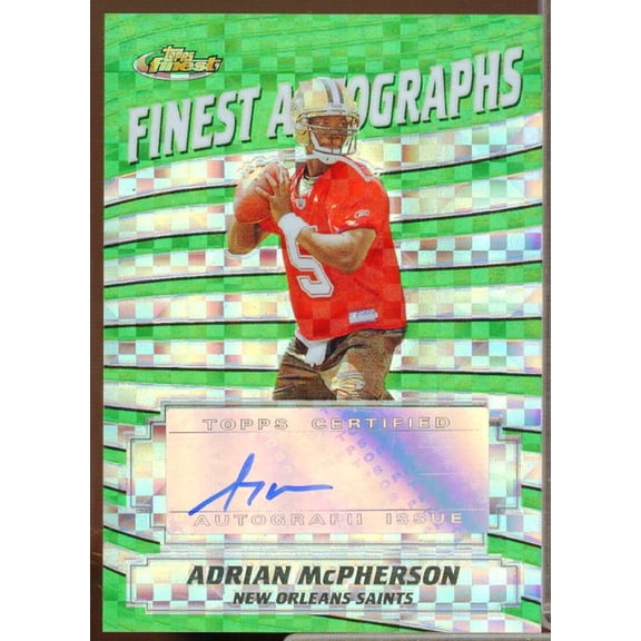 Adrian McPherson Rookie Card 2005 Finest Autographs Xfractor #FAAM