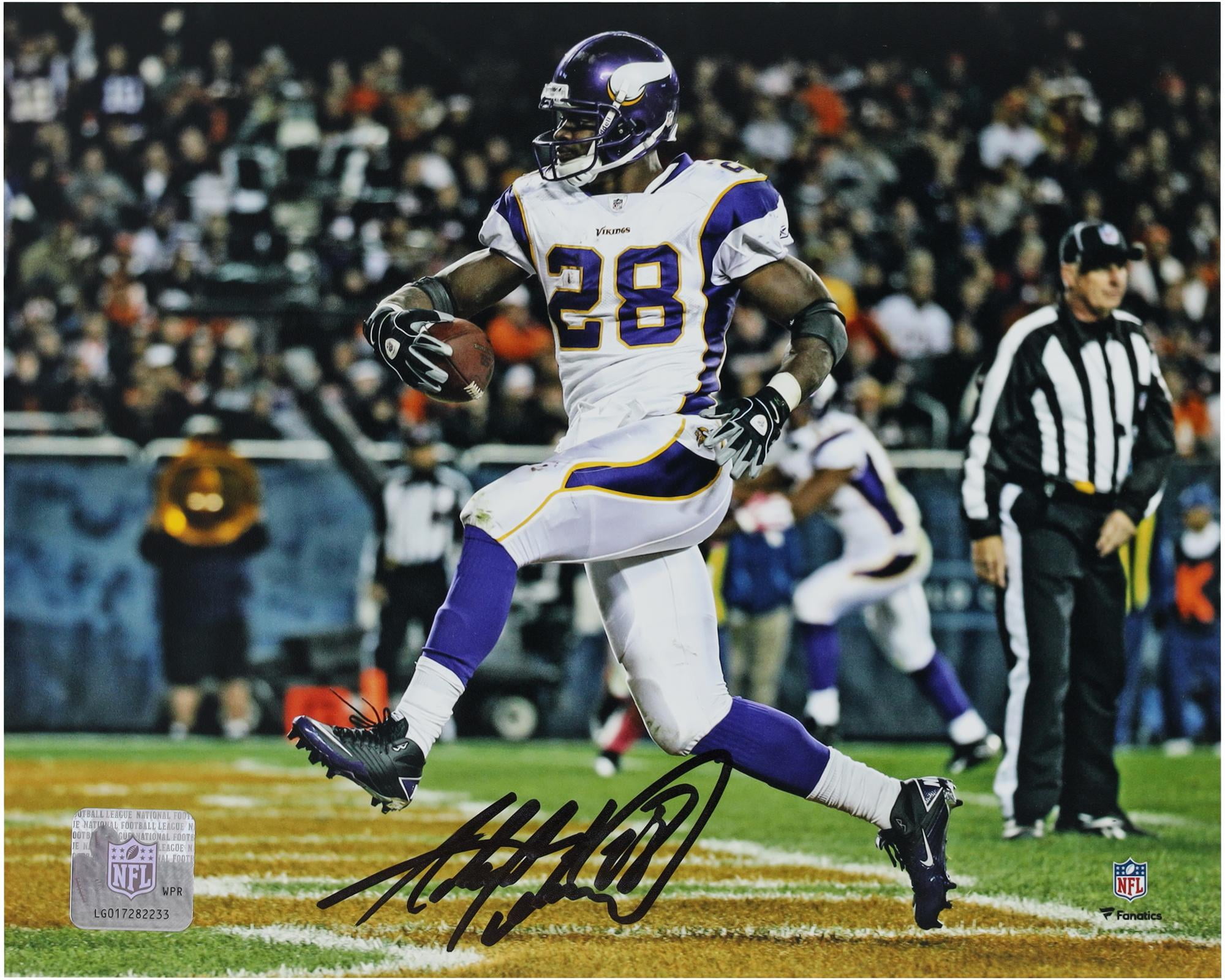 Adrian Peterson Minnesota Vikings Autographed 8" x 10" High Step Touchdown Photograph - Fanatics Authentic Certified