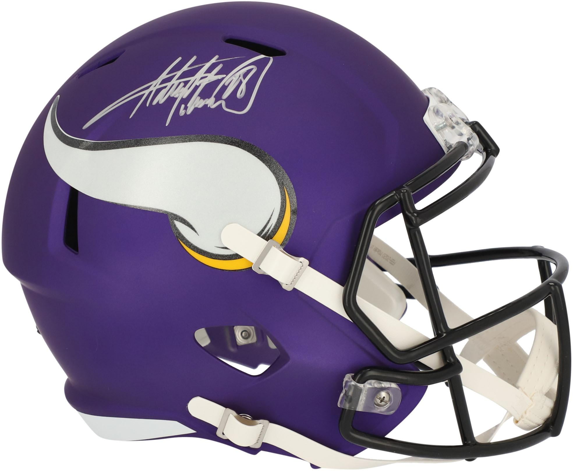 Adrian Peterson Minnesota Vikings Autographed Riddell Speed Replica Helmet - Fanatics Authentic Certified