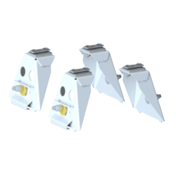 Adrian Steel GMMBK4W, Mounting Bracket Kit, 4-Pack, White, Express, Savana