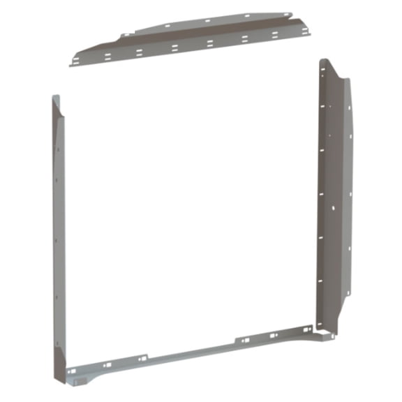 Adrian Steel WKC1FDTM2, Steel Partition Mounting Kit, No-Drill, Gray, E-Transit, Mid Roof, Transit