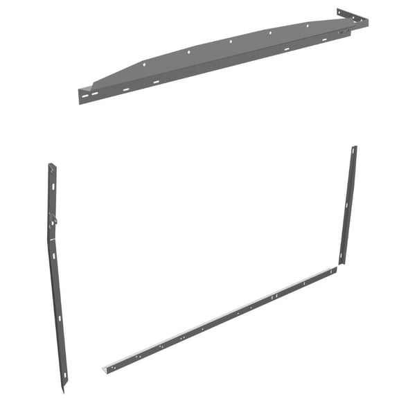 Adrian Steel WKC1LCVS, Steel Partition Mounting Kit, Gray, NV Low Roof