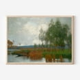 thumbnail image 1 of Adrian Stokes River Landscape Vintage Misty Waterscape Art Poster Home Decor, 24x36 UNFRAMED, 1 of 3